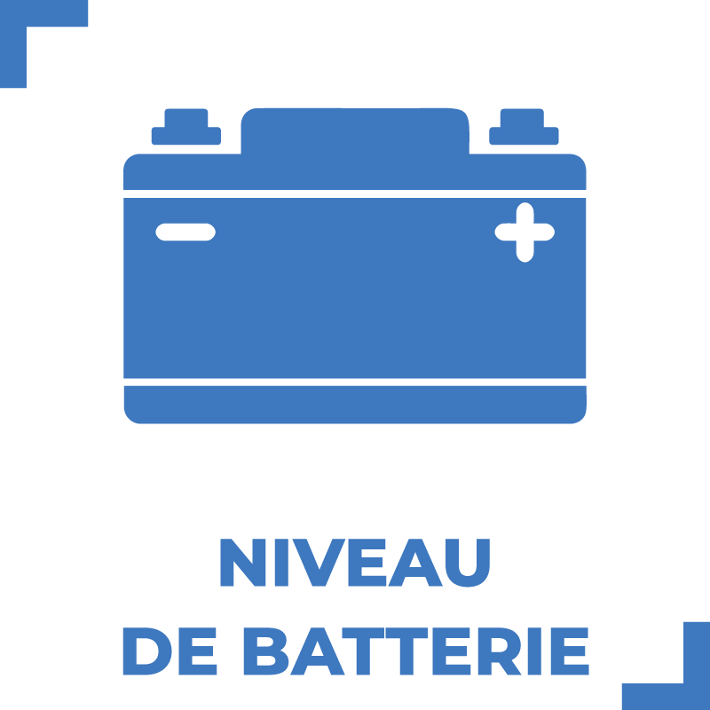 Battery level display on smartphone
